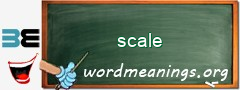 WordMeaning blackboard for scale